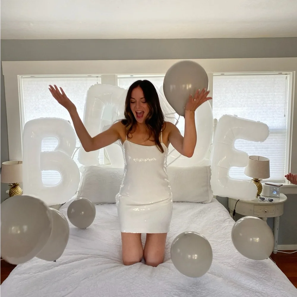 White Sequin mini dress - Picture 2 of 2